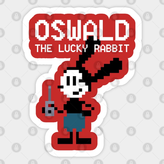 Oswald The Lucky Rabbit Keep Walking 1927 Sticker by Lani A Art